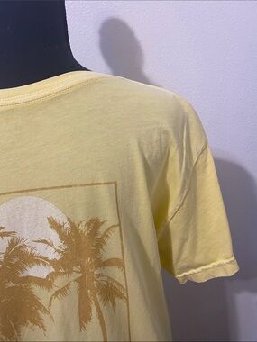 Roxy Yellow Palm Graphic Short Sleeve Tee